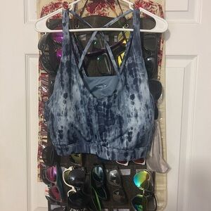 BNWT Size 2X Old Navy Blue Sports Bra with Tie-Dye Pattern